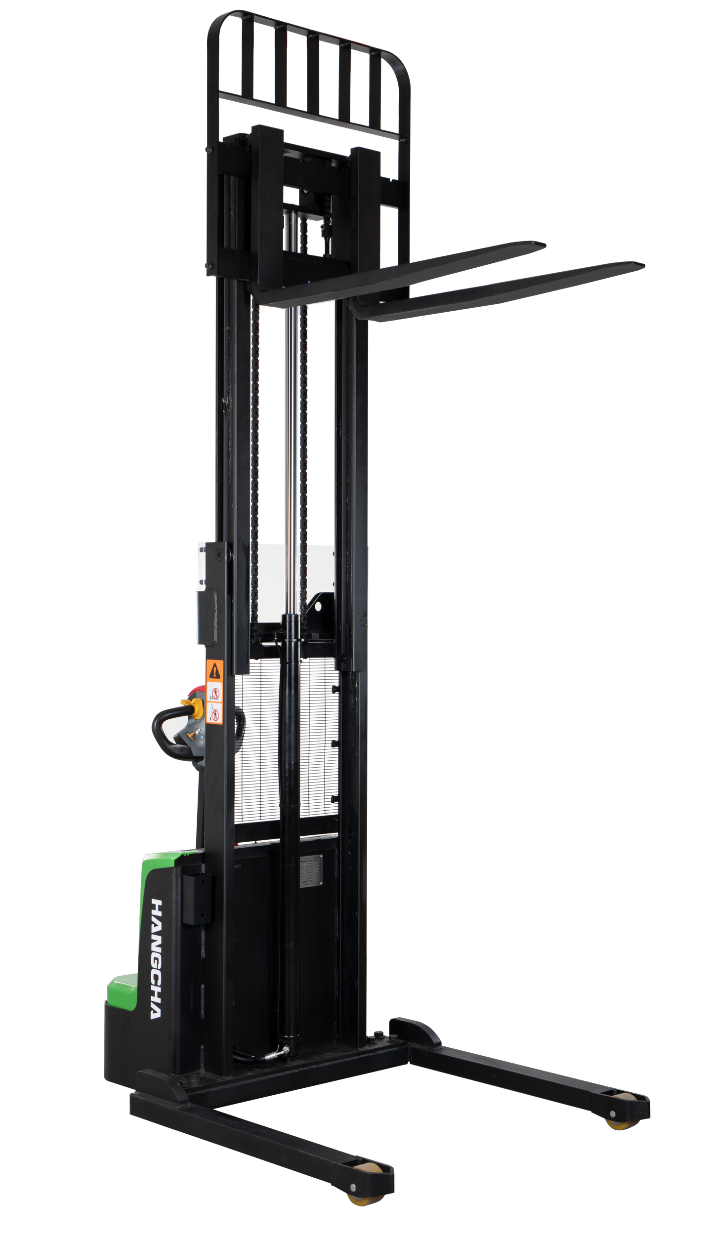 24V Electric Lithium-ion Walkie Straddle Stacker - 3,000lbs