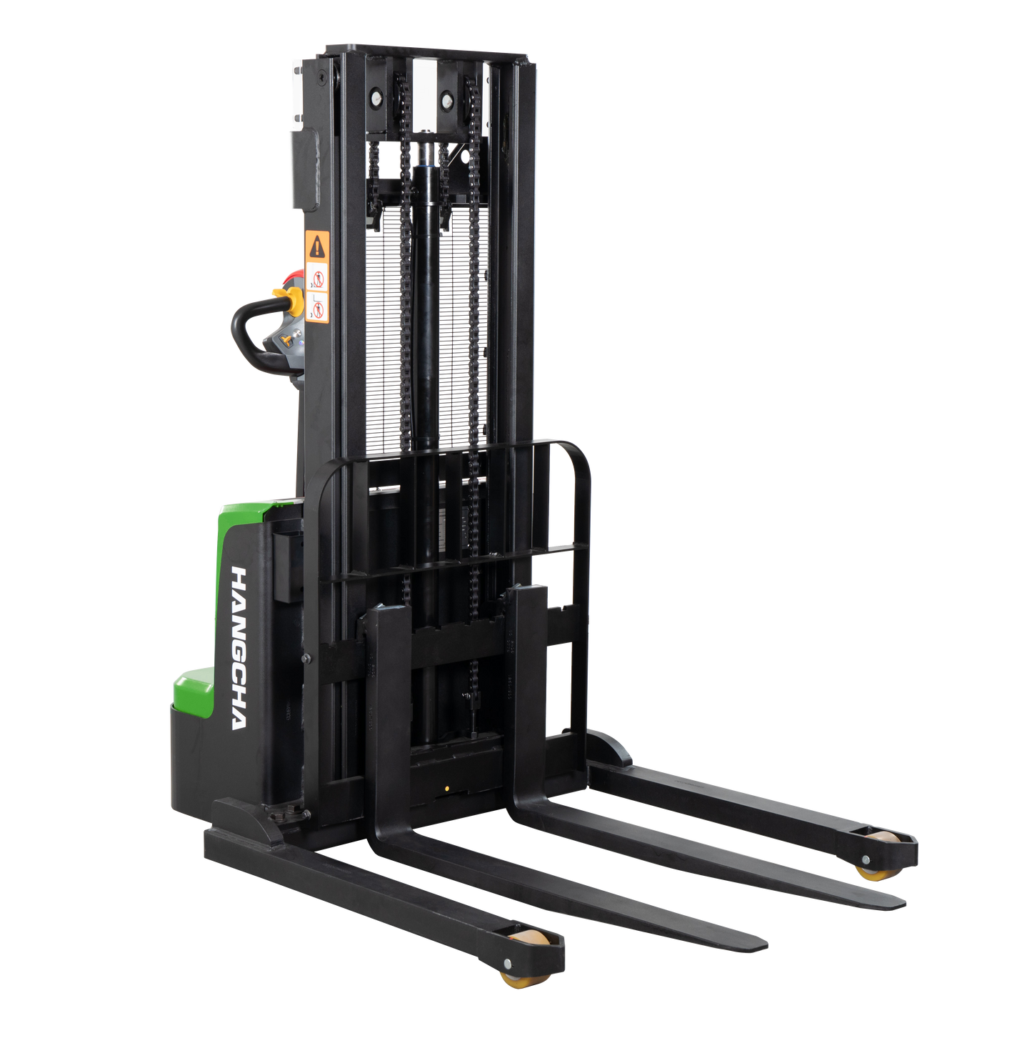 24V Electric Lithium-ion Walkie Straddle Stacker - 3,000lbs