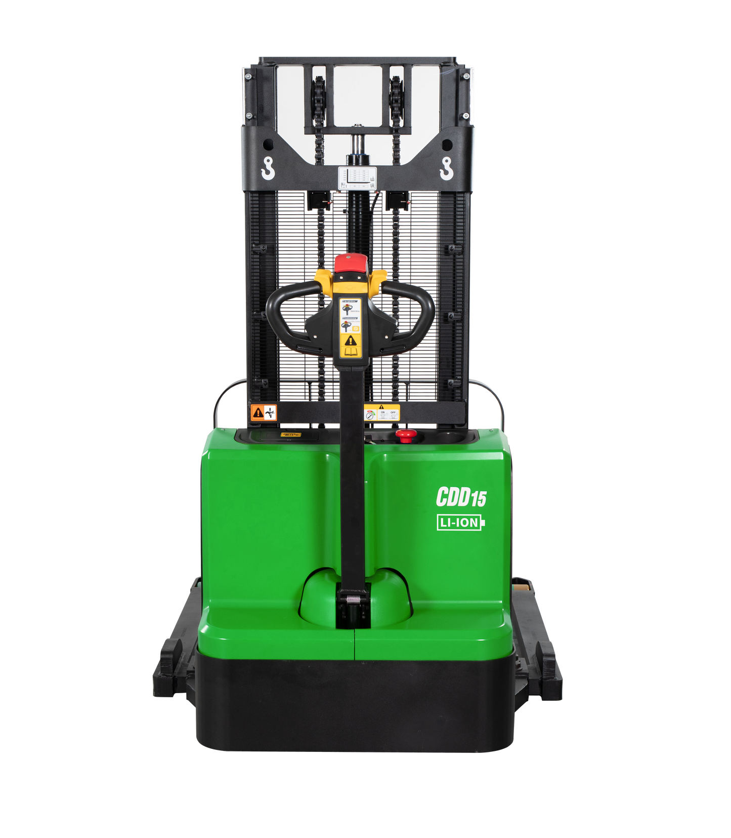 24V Electric Lithium-ion Walkie Straddle Stacker - 3,000lbs