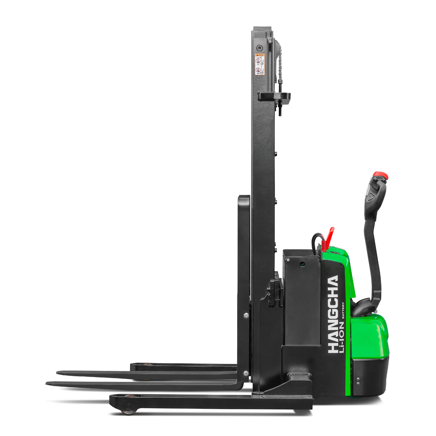 24V Electric Lithium-ion Walkie Straddle Stacker - 2,500lbs
