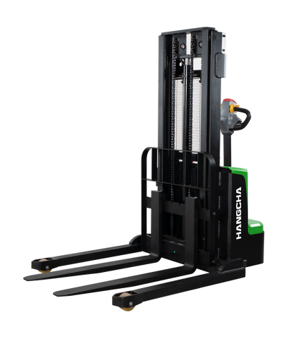 24V Electric Lithium-ion Walkie Straddle Stacker - 3,000lbs